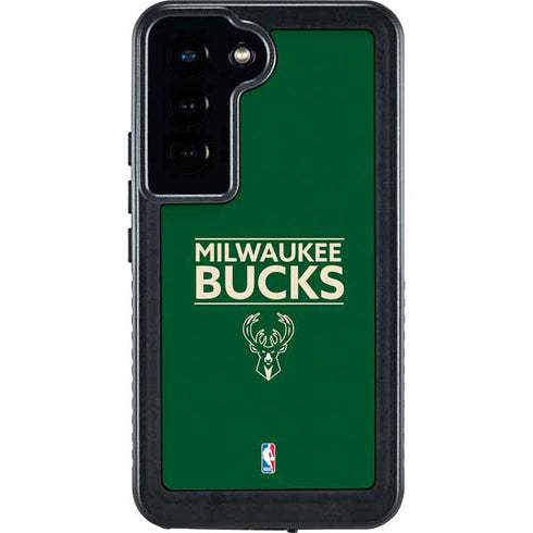 NBA Milwaukee Bucks Standard - Green Galaxy S23 Waterproof Case