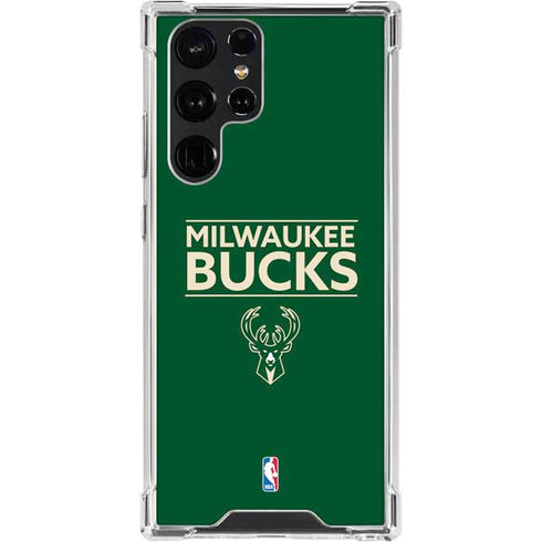 NBA Milwaukee Bucks Standard - Green Galaxy S24 Ultra Clear Case