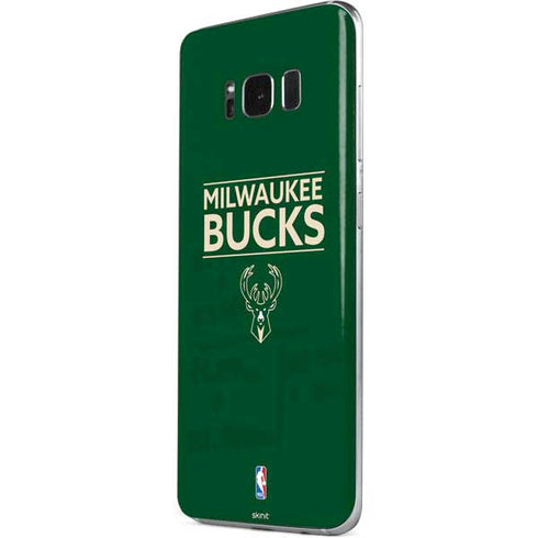 NBA Milwaukee Bucks Standard - Green Galaxy S8 Skin