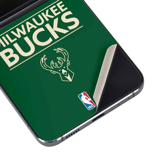 NBA Milwaukee Bucks Standard - Green Galaxy Z Flip5 5G Skin
