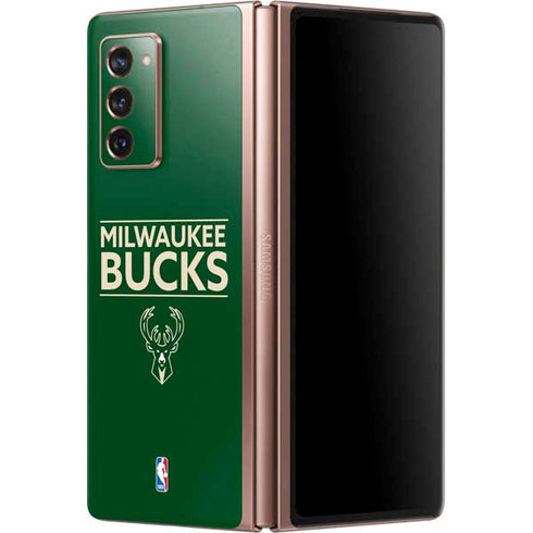 NBA Milwaukee Bucks Standard - Green Galaxy Z Fold2 5G Skin