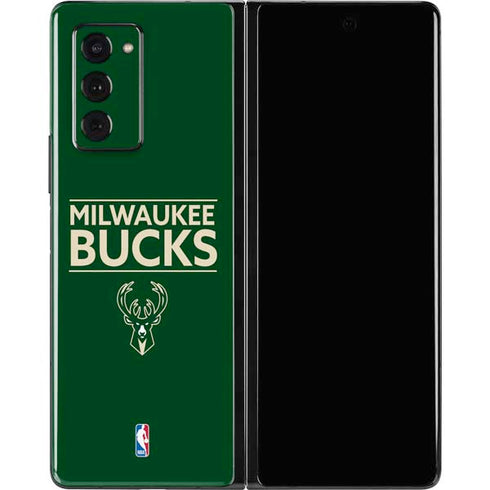 NBA Milwaukee Bucks Standard - Green Galaxy Z Fold2 5G Skin