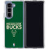 NBA Milwaukee Bucks Standard - Green Galaxy Z Fold5 5G Clear Case