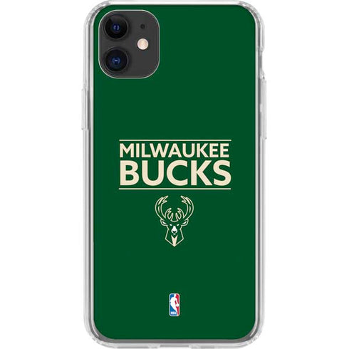 NBA Milwaukee Bucks Standard - Green iPhone 11 Clear Case