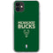 NBA Milwaukee Bucks Standard - Green iPhone 11 Clear Case