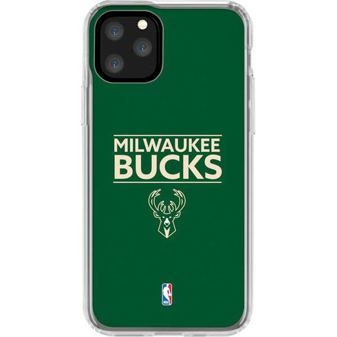 NBA Milwaukee Bucks Standard - Green iPhone 11 Pro Clear Case
