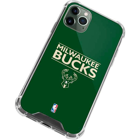 NBA Milwaukee Bucks Standard - Green iPhone 11 Pro Max Clear Case