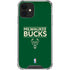NBA Milwaukee Bucks Standard - Green iPhone 12 Clear Case