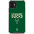 NBA Milwaukee Bucks Standard - Green iPhone 12 Mini Clear Case