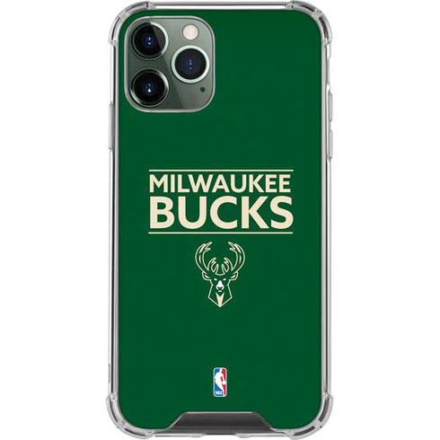 NBA Milwaukee Bucks Standard - Green iPhone 12 Pro Clear Case