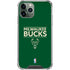 NBA Milwaukee Bucks Standard - Green iPhone 12 Pro Clear Case
