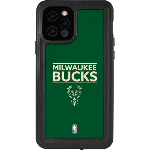 NBA Milwaukee Bucks Standard - Green iPhone 12 Pro Waterproof Case