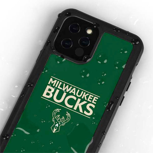 NBA Milwaukee Bucks Standard - Green iPhone 12 Pro Waterproof Case
