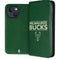 NBA Milwaukee Bucks Standard - Green iPhone 13 Folio Case