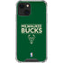 NBA Milwaukee Bucks Standard - Green iPhone 13 Mini Clear Case