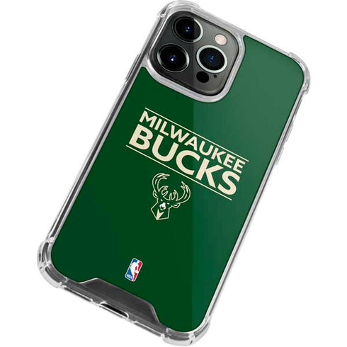 NBA Milwaukee Bucks Standard - Green iPhone 13 Pro Clear Case