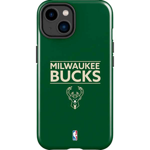 NBA Milwaukee Bucks Standard - Green iPhone 15 Plus Impact Case