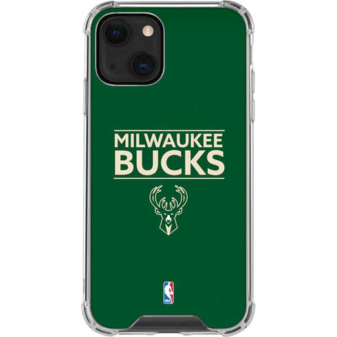 NBA Milwaukee Bucks Standard - Green iPhone 15 Plus Clear Case
