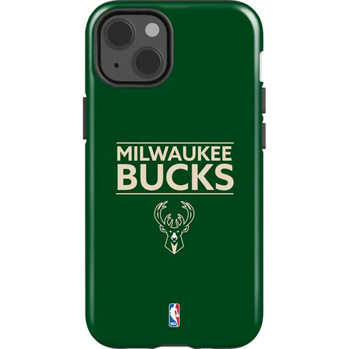 NBA Milwaukee Bucks Standard - Green iPhone 14 Impact Case