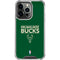 NBA Milwaukee Bucks Standard - Green iPhone 14 Pro Clear Case