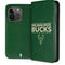 NBA Milwaukee Bucks Standard - Green iPhone 14 Pro Folio Case
