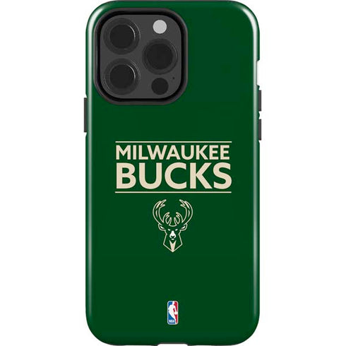 NBA Milwaukee Bucks Standard - Green iPhone 15 Pro Impact Case