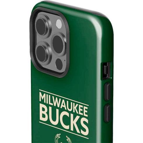 NBA Milwaukee Bucks Standard - Green iPhone 15 Pro Impact Case
