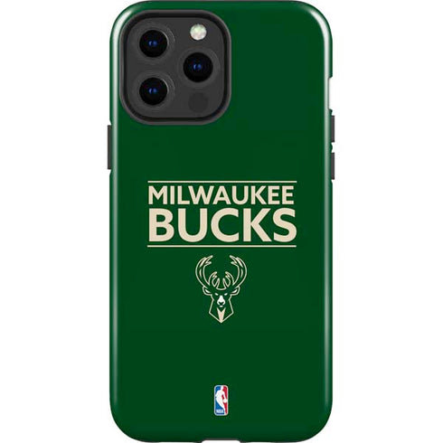 NBA Milwaukee Bucks Standard - Green iPhone 15 Pro Max Impact Case
