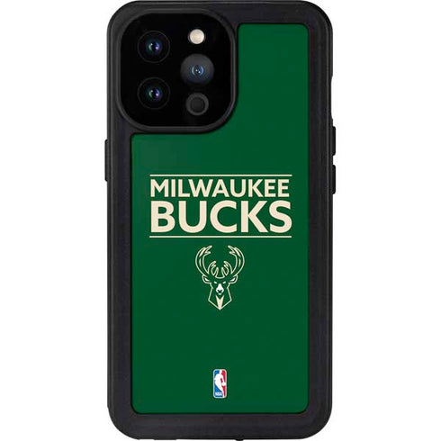 NBA Milwaukee Bucks Standard - Green iPhone 14 Pro Max Waterproof Case