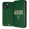 NBA Milwaukee Bucks Standard - Green iPhone 15 Plus Folio Case