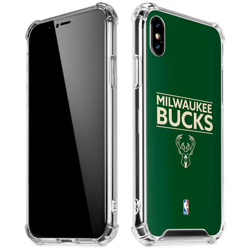NBA Milwaukee Bucks Standard - Green iPhone XS Max Clear Case