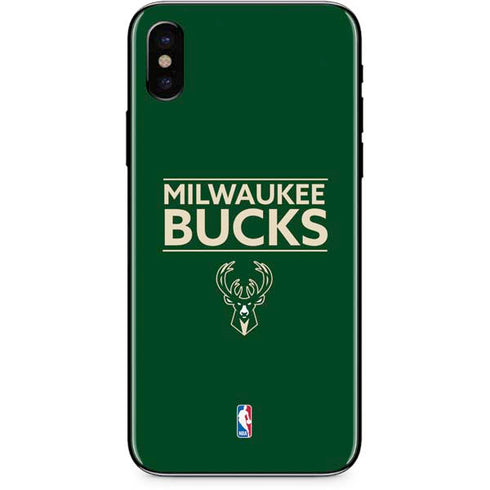 NBA Milwaukee Bucks Standard - Green iPhone XS Skin