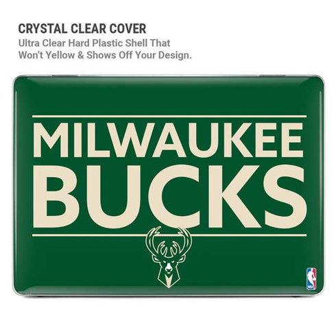 NBA Milwaukee Bucks Standard - Green MacBook Pro 15in (2016-19) Case plus Skin