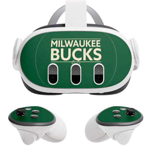 NBA Milwaukee Bucks Standard - Green Meta Quest 3 Skin