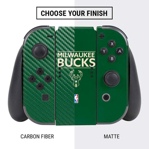 NBA Milwaukee Bucks Standard - Green Nintendo Switch Bundle Skin