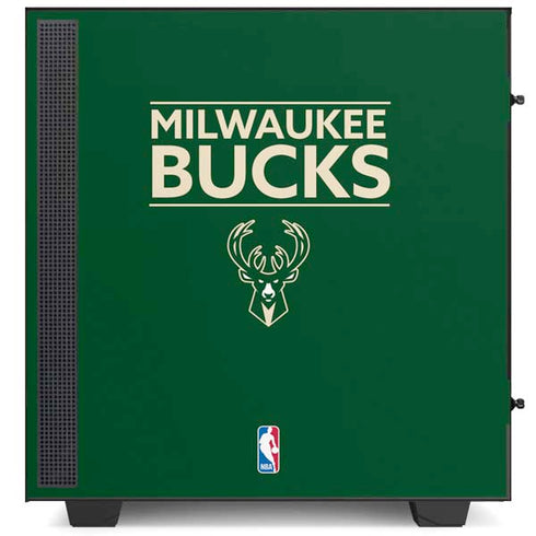 NBA Milwaukee Bucks Standard - Green NZXT H510 Compact ATX Mid-Tower Case Skin