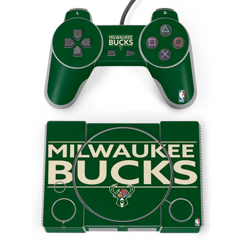 NBA Milwaukee Bucks Standard - Green PlayStation Classic Bundle Skin