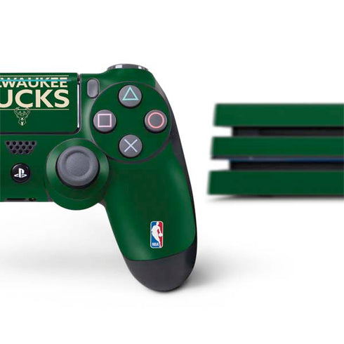 NBA Milwaukee Bucks Standard - Green PS4 Pro Bundle Skin