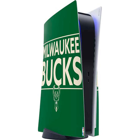 NBA Milwaukee Bucks Standard - Green PS5 Console Skin