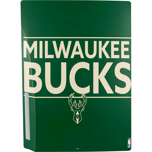 NBA Milwaukee Bucks Standard - Green PS5 Console Skin