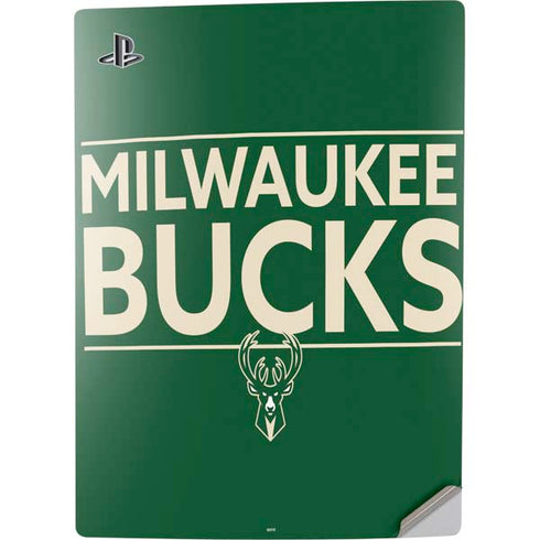 NBA Milwaukee Bucks Standard - Green PS5 Digital Edition Console Skin