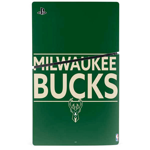 NBA Milwaukee Bucks Standard - Green PS5 Slim Digital Edition Bundle Skin