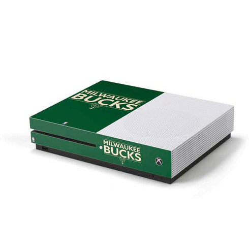NBA Milwaukee Bucks Standard - Green Xbox One S Console Skin