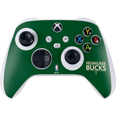 NBA Milwaukee Bucks Standard - Green Xbox Series S Controller Skin