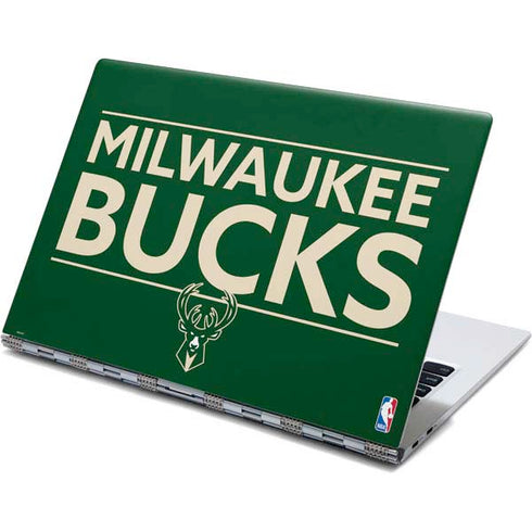 NBA Milwaukee Bucks Standard - Green Yoga 910 2-in-1 14in Touch-Screen Skin