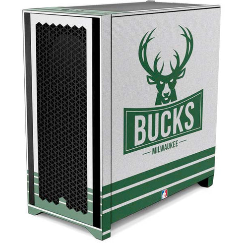 NBA Milwaukee Bucks Static Corsair 4000D Tempered Glass Mid-Tower ATX Case Skin
