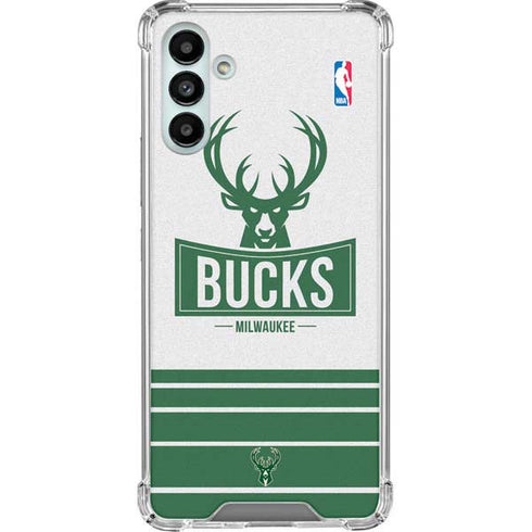NBA Milwaukee Bucks Static Galaxy A13 5G Clear Case