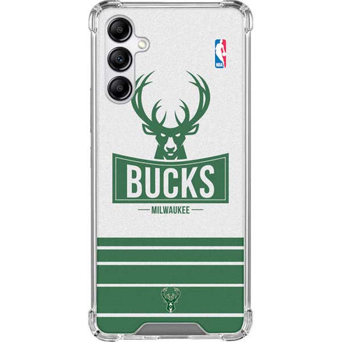 NBA Milwaukee Bucks Static Galaxy A14 5G Clear Case