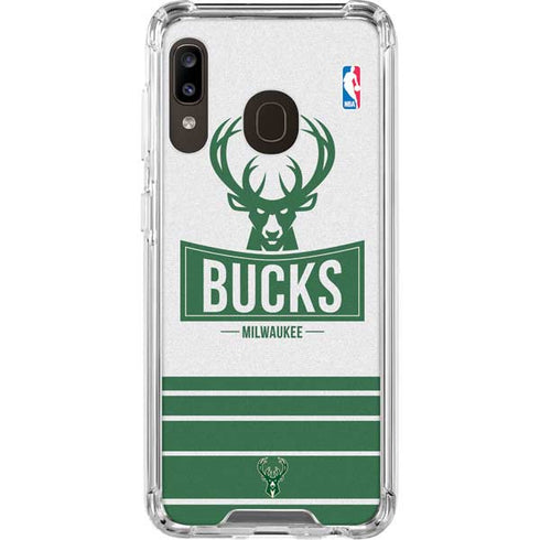 NBA Milwaukee Bucks Static Galaxy A30 Clear Case