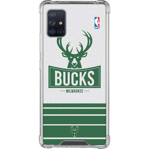 NBA Milwaukee Bucks Static Galaxy A51 5G Clear Case